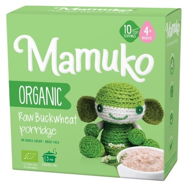 Легкая гречневая каша от Organic EU Farms Natural Mamuko 4мес+