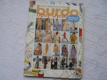 BURDA OPISY SZYCIA MARZEC 2002 Z WYKROJAMI