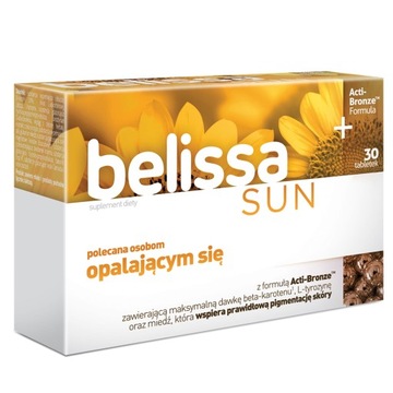BELISSA SUN 30tab. BETA KAROTEN OPALANIE SKÓRA