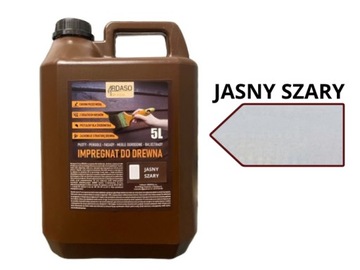 IMPREGNAT farba do drewna 5l JASNY SZARY