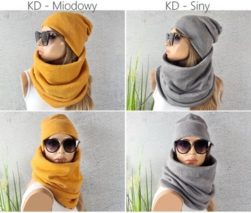 ПОЛЬСКИЙ КОМПЛЕКТ ШАПКА+ЮБКА Туннель МОДНЫЕ ЦВЕТА