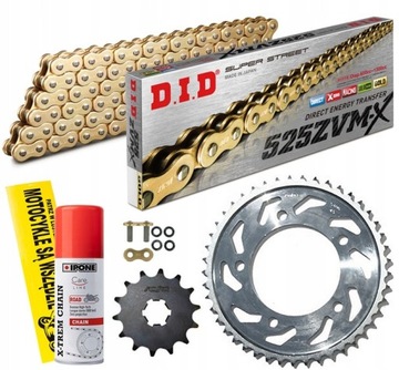 ZESTAW NAPĘD-OWY DID TRIUMPH STREET TRIPLE 675 08-