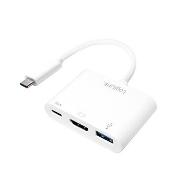 LOGILINK Adapter wieloportowy USB-C do HDMI z PD