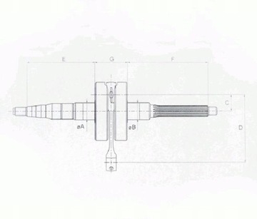 Коленвал 50 70 4T 139FMB Quad Cross Loncin Bashan Zipp Junak Barton Kxd