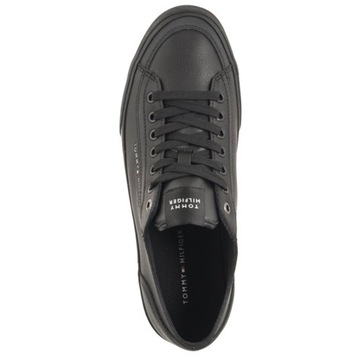 Buty Tenisówki Męskie Tommy Hilfiger Corporate Vulc Black Czarne