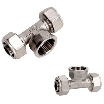 TRÓJNIK PEX 20 X 1/2 X 20 WEWNĘTRZNY SKRĘCANY ZŁĄCZKA 20X1/2 GW TROJAK