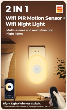 НОЧНИК Tuya SMART RGB С ДАТЧИКОМ ДВИЖЕНИЯ