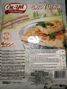SAC YUFKA 4 ADET 500G CIASTO FILO TURECKI DO BOREK