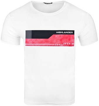 MĘSKI T-SHIRT KOSZULKA ELASTAN PRINT JAKOŚĆ KOLORY