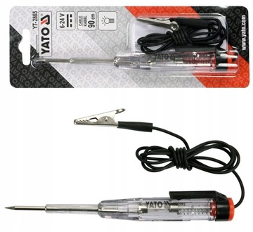 АВТОМОБИЛЬНЫЙ ТЕСТЕР НАПРЯЖЕНИЯ 6-24 В, КАБЕЛЬ 90 СМ