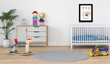 PLAKAT METRYCZKA ze zdjęciem RAMKA 33x43 STANDARD