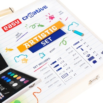 Легкий арт-набор 68 предметов.