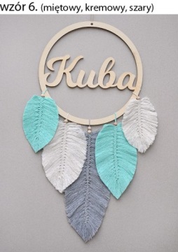 Macrama Boho Dream Catcher с названием подарков цвета