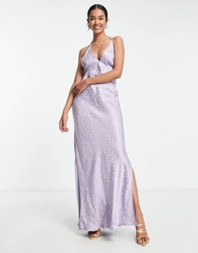 TOPSHOP SUKIENKA DAMSKA SATYNOWA MAXI 36 1XMP