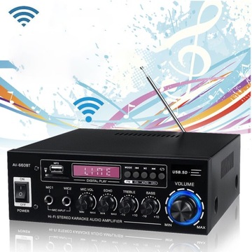300W BLUETOOTH MINI AV-660BT WZMACNIACZ HIFI FM/AM 230V