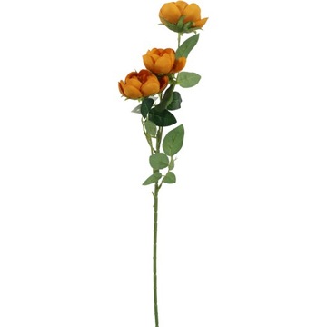 Gałązka 3 mini piwonii 65cm pomarańczowy KWIATY