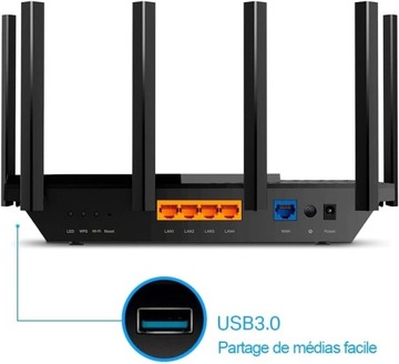 Двухдиапазонный гигабитный маршрутизатор Wi-Fi 6 TP-Link Archer AX73 AX5400