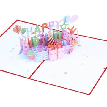 Игра светящаяся открытка на день рождения 3D светодиодный подарок на день рождения День рождения