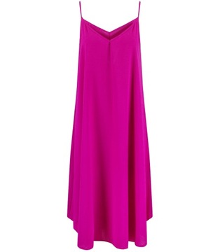 Długa sukienka o luźnym kroju ramiączka rozszerzana maxi SUMMER unisize