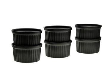 CREME BRULLE стаканчики для суфле МАФФИНС черный 6 шт.