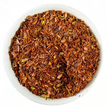 Herbata liściasta rooibos BIO 100g czekolada mięta sypana Tea