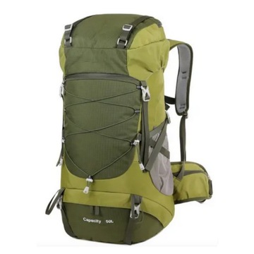 Plecak turystyczny 50L Traper 4 ZIELONY plecak trekkingowy góry biwak