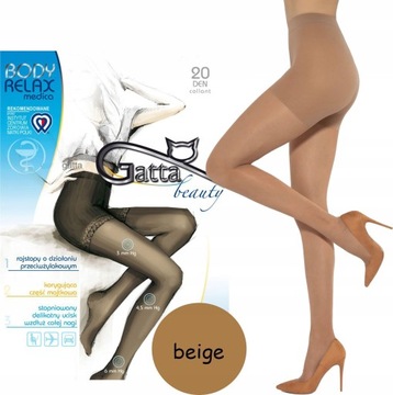 rajstopy GATTA body RELAX MEDICA 20 den PRZECIWŻYLAKOWE beige # 3 M