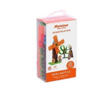 Klocki Mini Wafle Marioinex rolnik 60 elementów
