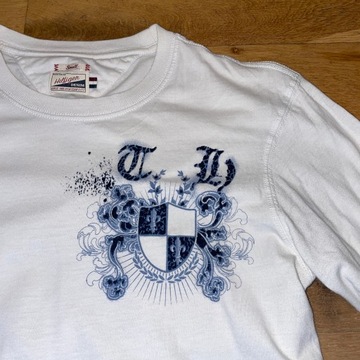 TOMMY HILFIGER MĘSKA BLUZA LONGSLEEVE DUŻE LOGO Rozm. S