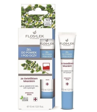 Floslek Żel do powiek i pod oczy ze świetlikiem lekarskim 15ml P1