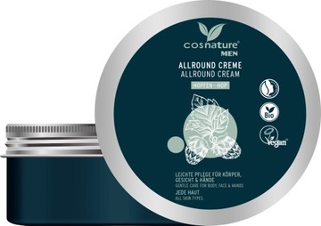 Cosnature MEN Kompleksowy krem do twarzy i ciała z wyciągiem z szyszek chmi