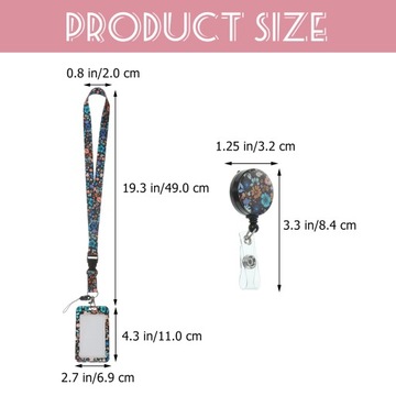 UCHWYT NA KARTĘ IDENTYFIKACYJNĄ SMYCZ DO IDENTYFIKACJI