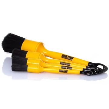 WORK STUFF Detailing Brush RUBBER BLACK zestaw SET