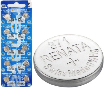 10x Bateria srebrowa RENATA 371 SR920SW AG6 LR920