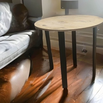 Стол LOFT круглый для гостиной, 80 см.