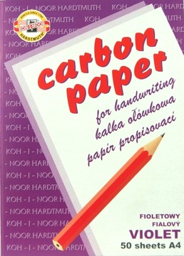 KALKA OŁÓWKOWA A4 50 ARKUSZY FIOLETOWA