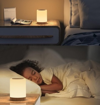 НОЧНАЯ ЛАМПА, СЕНСОРНАЯ ЛАМПА, ДИММИРУЕМАЯ, ИЗМЕНЕНИЕ ЦВЕТА, СВЕТОДИОДНАЯ НАСТОЛЬНАЯ ЛАМПА
