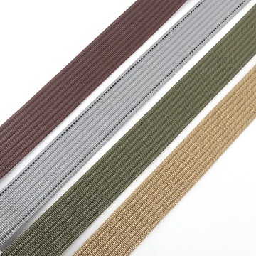 New Men&Women Canvas Belt Luxury Metal Double Ring Buckle Jeans Waist