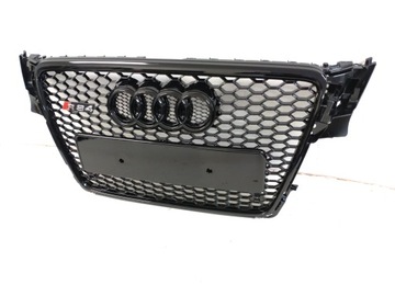 Решетка радиатора RS4 AUDI A4 B8 2007-11 ROMB с PDC, решетка S-line