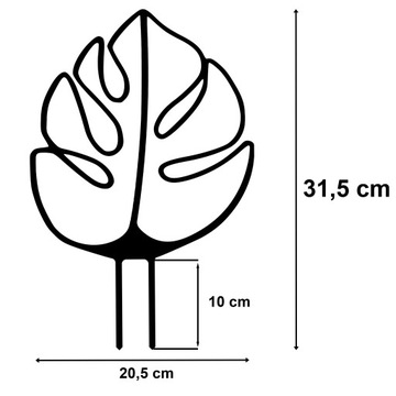 ПОДДЕРЖКА опора для цветочных растений 31 см Монстера