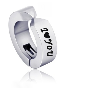 СЕРЬГА без пирсинга КЛИП, дизайн СТАЛ316Л