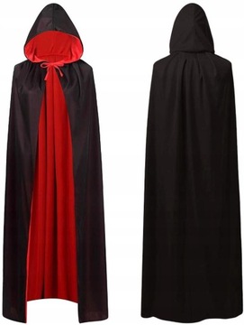 PELERYNA GOTYCKA Z KAPTUREM HALLOWEEN 140CM