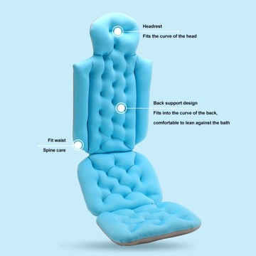 ПОДУШКА ДЛЯ ВАННЫ РАССЛАБЛЯЮЩИЙ КОВрик ДЛЯ ВАННЫ ПРИСОСКА