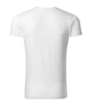 ELEGANCKA koszulka męska SLIM FIT V-NECK T-shirt MALFINI 146 L