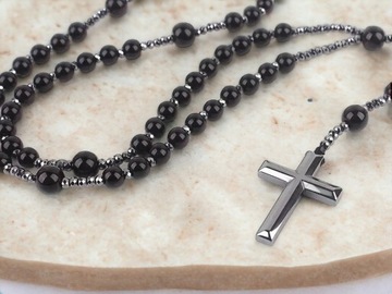 Элегантные четки из натурального камня, гематита, натурального камня, паракорда.