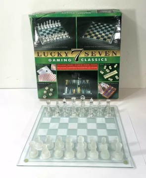 Стеклянные шахматы Lucky 7 Seven + 3 игры