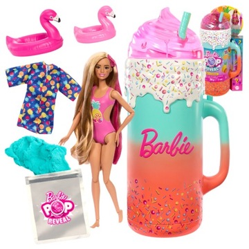 BARBIE POP REVEAL LALKA ZESTAW PREZENTOWY Z LALKĄ TROPIKALNE SMOOTHIE