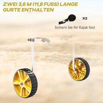 Тележка для каяка с крепежным ремнем