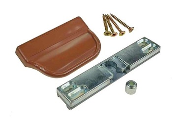 Балконная защелка + ручка Ручка ЗОЛОТОЙ ДУБ для балконных дверей для курящих