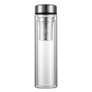 BUTELKA SZKLANA TERMICZNA Z ZAPARZACZEM FILTREM BIDON NA WODĘ KAMILLE